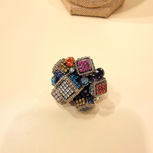 Sorrelli Cubic Couture Statement Cocktail Ring (VERY Rare) - Picture 6 of 10